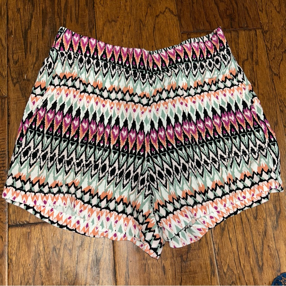 Wildfox Vibrant Patterned High Waist Shorts